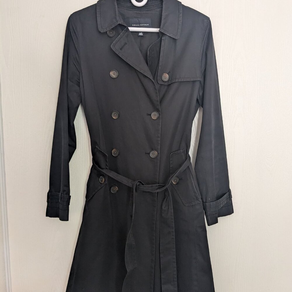 Banana Republic Petite L Trench Coat with Stunning Belt